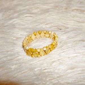 Yellow Crystal Beaded bracelet